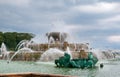 Buckingham Memorial Fountain in the center of Grant Park in Chicago downtown, USA Royalty Free Stock Photo