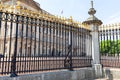 Buckingham Palace, details of decorative fence, London, United Kingdom Royalty Free Stock Photo