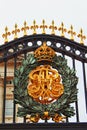 Buckingham palace door decoration detail London UK Royalty Free Stock Photo