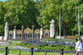 Buckingham Palace Gardens on a Sunny Summer Day Royalty Free Stock Photo