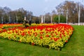 Gardens surrounding Buckingham Palace & memorial Royalty Free Stock Photo