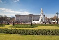 Buckingham Palace in London in a beautiful day Royalty Free Stock Photo