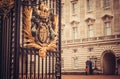 Buckingham palace, London - Guarding old values Royalty Free Stock Photo