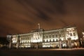 Buckingham Palace at Night Royalty Free Stock Photo