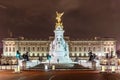 Buckingham Palace in the night, London Royalty Free Stock Photo