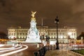 Buckingham Palace in the night, London Royalty Free Stock Photo