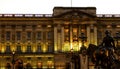 Buckingham Palace at Night in London Royalty Free Stock Photo
