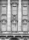 Buckingham palace is the residence of queen Elizabeth II the monarch of the United Kingdom. Royal balcony. London, UK Royalty Free Stock Photo