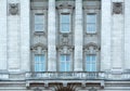 Buckingham palace is the residence of queen Elizabeth II the monarch of the United Kingdom. Royal balcony. London, UK Royalty Free Stock Photo