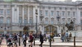 Buckingham palace is the residence of queen Elizabeth II the monarch of the United Kingdom. Royal balcony. London, UK Royalty Free Stock Photo