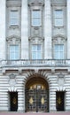 Buckingham palace is the residence of queen Elizabeth II the monarch of the United Kingdom. Royal balcony. London, UK Royalty Free Stock Photo