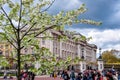 Buckingham palace in spring, London, UK Royalty Free Stock Photo