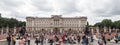 Buckingham Palace and Victoria Memorial, the home of the Queen of England, London, summer 2016 Royalty Free Stock Photo