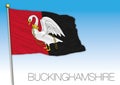 Buckinghamshire flag, United Kingdom, vector illustration