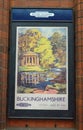 Old fashioned British Railways advertising Buckinghamshire, UK