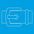 Buckle belt icon, outline style Royalty Free Stock Photo