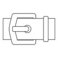 Buckle belt icon, outline style Royalty Free Stock Photo