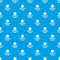 Buckle garment pattern vector seamless blue