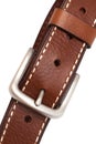 Buckle leather belt