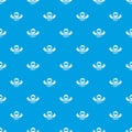 Buckle strap pattern vector seamless blue