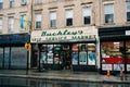 Buckleys Market vintage sign in Greenpoint, Brooklyn, New York