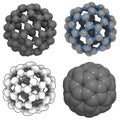 Buckminsterfullerene (buckyball, C60) Royalty Free Stock Photo