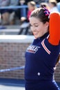 Bucknell Bison cheerleader smiles