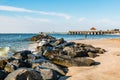 Buckroe Beach Rock Jetty and Two Piers