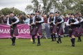 Bucksburn & District Pipe Band, Aberdeen Est. 1947 during the 2016 World Pipe Band Championships.