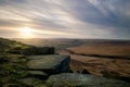 From Buckstones car park A640 there are magnificent views across the Upper Colne Valley to Pule Hill