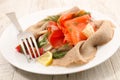 Buckwheat crepe Royalty Free Stock Photo