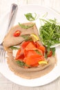 Buckwheat crepe Royalty Free Stock Photo