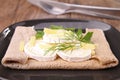 Buckwheat crepe with cheese Royalty Free Stock Photo