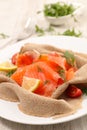 Buckwheat crepe Royalty Free Stock Photo