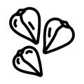 buckwheat grain healthy line icon vector illustration