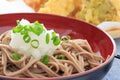 Buckwheat noodles with grated radish