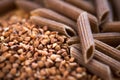 Buckwheat pasta Royalty Free Stock Photo