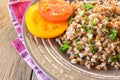 Buckwheat with vegetables