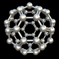 Buckminsterfullerene molecule Royalty Free Stock Photo