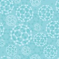 Buckyballs seamless pattern background