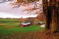 A bucolic rural scene in late autumn