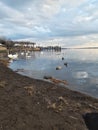 Bucolic scene of the lake of Trevignano