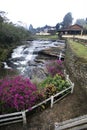 Bucolic waterfall scene in the district of Mantiqueira in the interior of the state of Minas Gerais Royalty Free Stock Photo