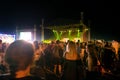 Bucuresti, Romania. August, 01, 2019- Many young people attending the night at a rock concert