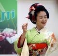 BUCURESTI, ROMANIA- 18.05.2018 Geisha Umekichi at Japanese Culture Days Royalty Free Stock Photo