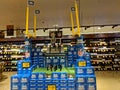 Bud Light Football Display inside Wine section