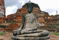 Buda in Ayutthaya. THAILAND