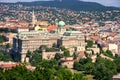 Buda castle, Budapest, Hungary from Citadel Royalty Free Stock Photo