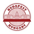 Buda Castle in Budapest, Hungary stamp
