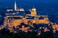 Buda Castle in Budapest at twilight Royalty Free Stock Photo